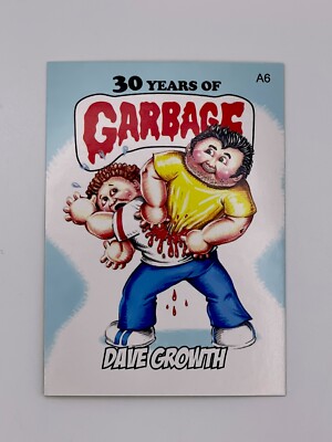 Garbage Pail Kids 30 Years Of Garbage Artist Card Dave Growth - D. Gross Signed