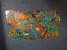 Plateau/Dessus de table Forme Irrégulière 50x28 cm Paillettes Strass