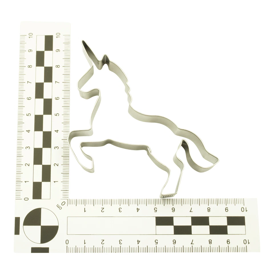 Ausstecher Einhorn 9,1 cm Plätzchen-Ausstechform Lebkuchen Unicorn Pferd Keks - Bild 2 von 3