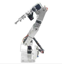 ROT3U 6DOF Aluminio Robot Brazo Mecánico Robótico Abrazadera Garra para Arduino-Plata