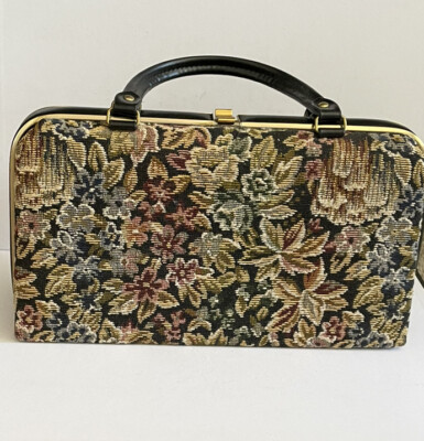 Dover  Tapestry Carpet Bag Handbag Purse With Original Tag From Two Guys Vintage