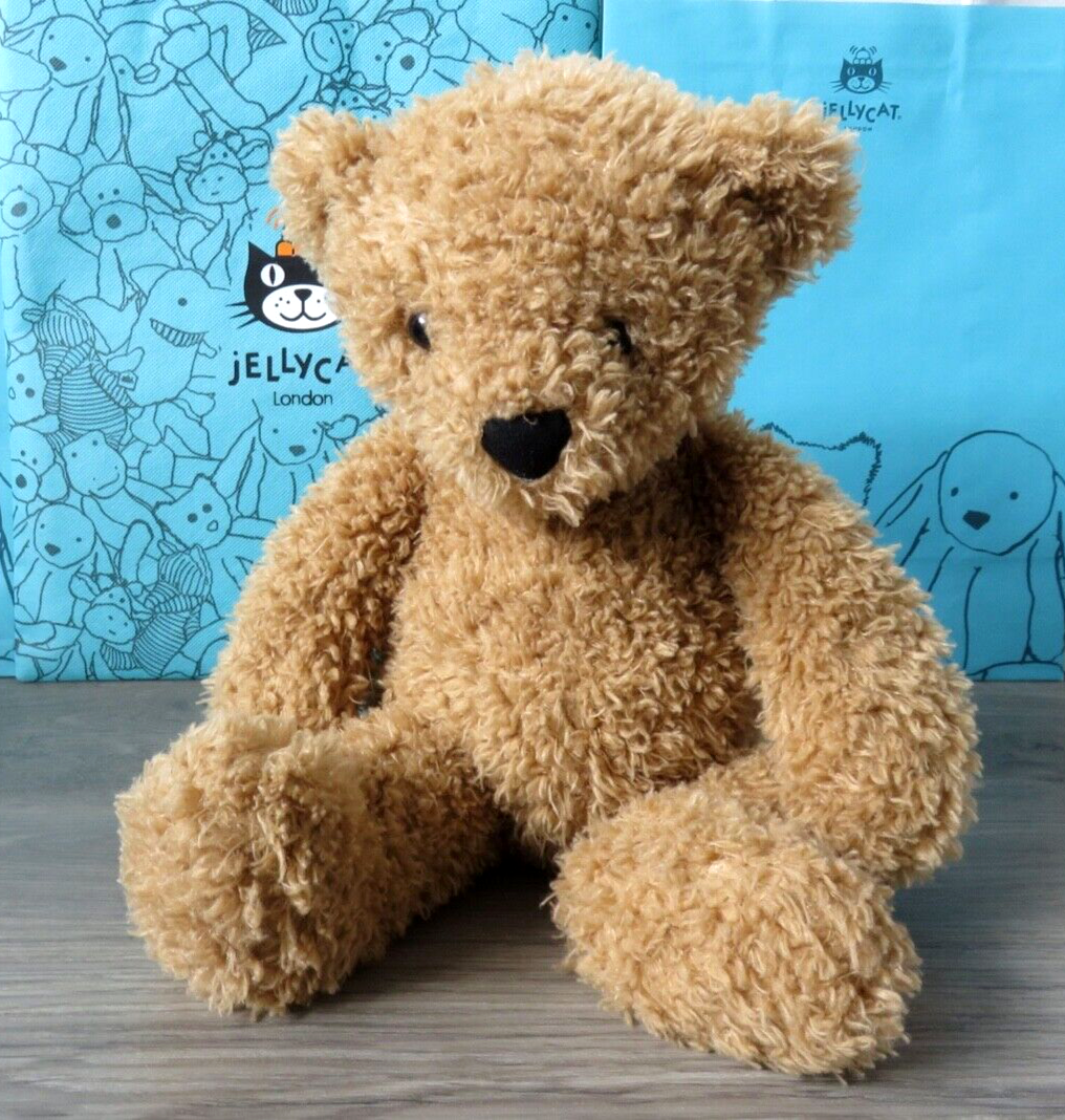 JELLYCAT LONDON THEODORE CURLY BURLY TEDDY BEDTIME BEAR SOFT TOY