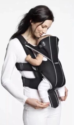 BABYBJORN Baby Carrier Miracle - Black, Mesh