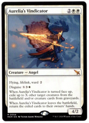 Aurelia's Vindicator 004 Non Foil Mythic Murders at Karlov Manor MTG NM