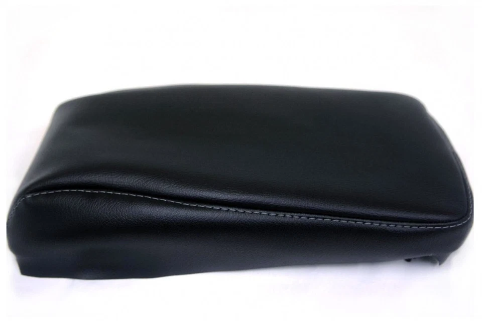 Cubierta de consola central para Toyota Avalon 13-18 imitación cuero negro con puntada gris Foto 4 de 4