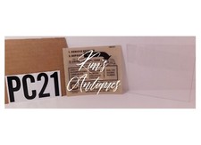 1 -New Info. Card Insert & NOS Clear Plastic Window for W/E 3 Slot Payphone PC21