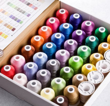 Embroidery Machine Threads 40 Brother Colours 1100yards /1000m per Spools