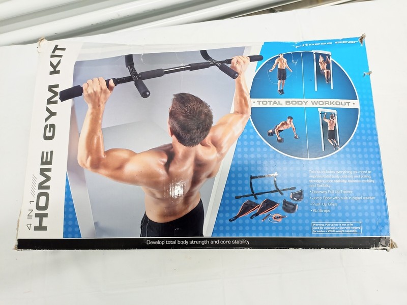Fitness Gear Multi-Gym Doorway Pull Up Bar and Home Workout Gear 4 in 1