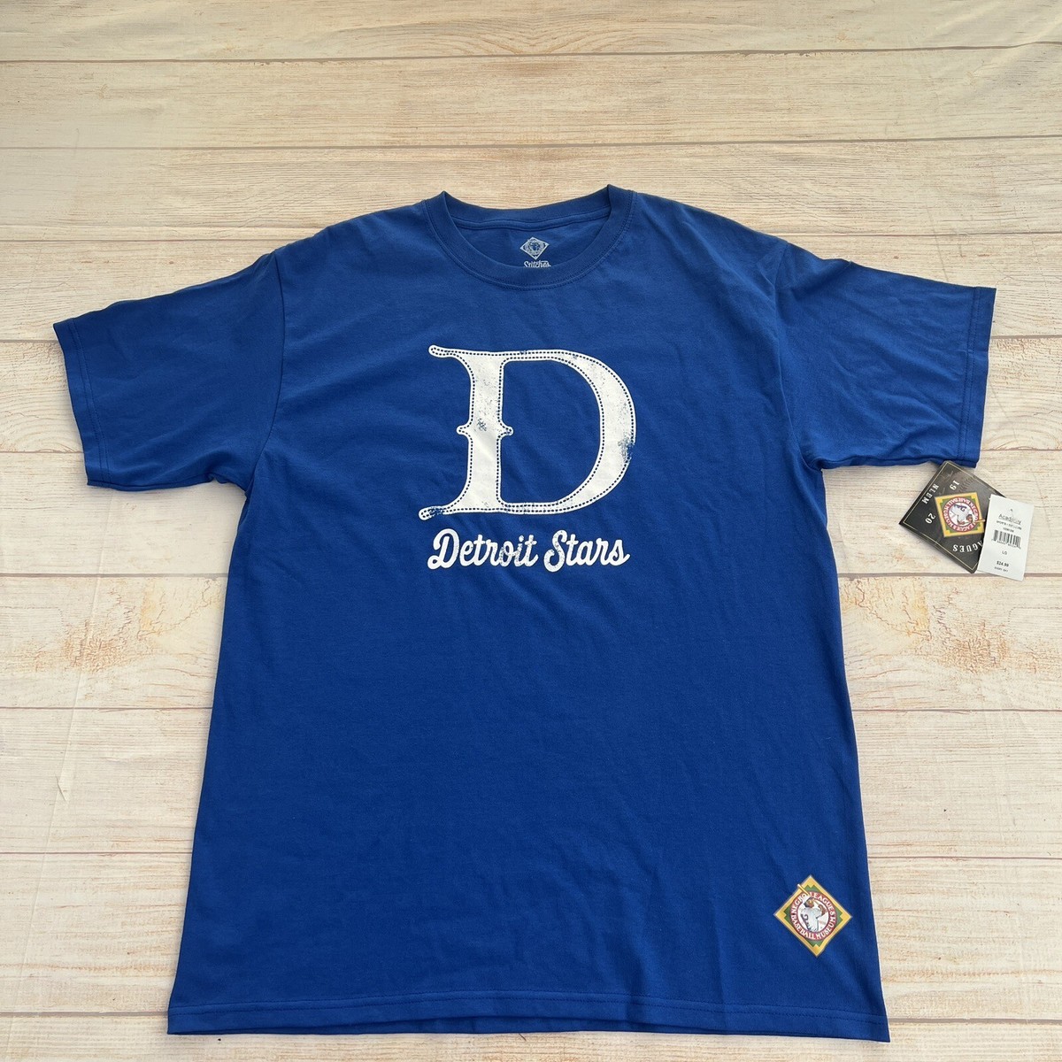 Men's Detroit Stars Blue T shirt Size L