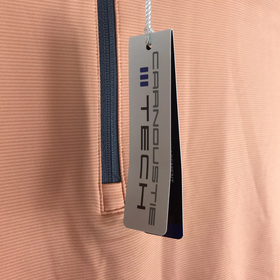 Carnoustie Tech Mens Golf Jacket Apricot Size Large L 1/4 Zip  - Imagem 4 de 4