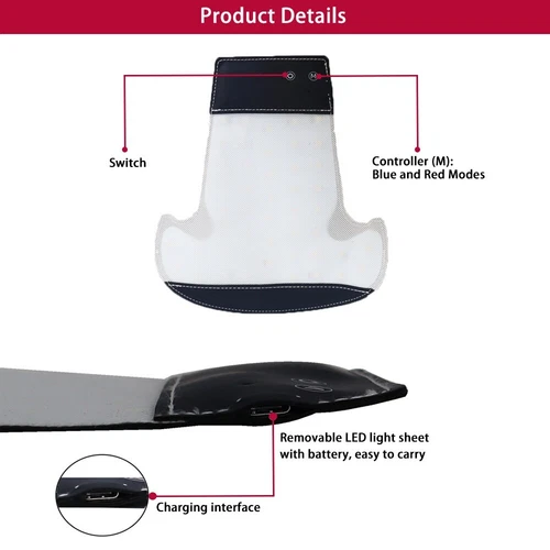 Hair Loss LED Red and Blue Near Infrared Light Therapy Cap Hat for Hair Regrowth - Picture 6 of 12