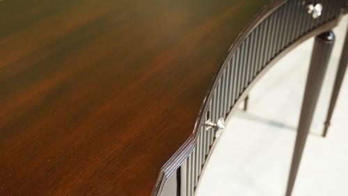 Belle console murale serveur bois acajou finition expresso - Photo 8 sur 8