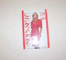 Uncut Butterick See & Sew Misses Dress Sewing Pattern #5239