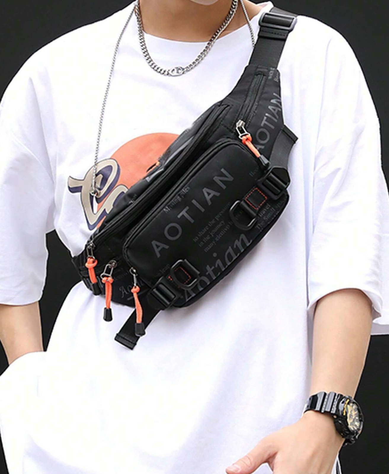 Bolsos Masculinos Carteras De Hombre Riñonera de Moda Bolso Bandolera De Hombre