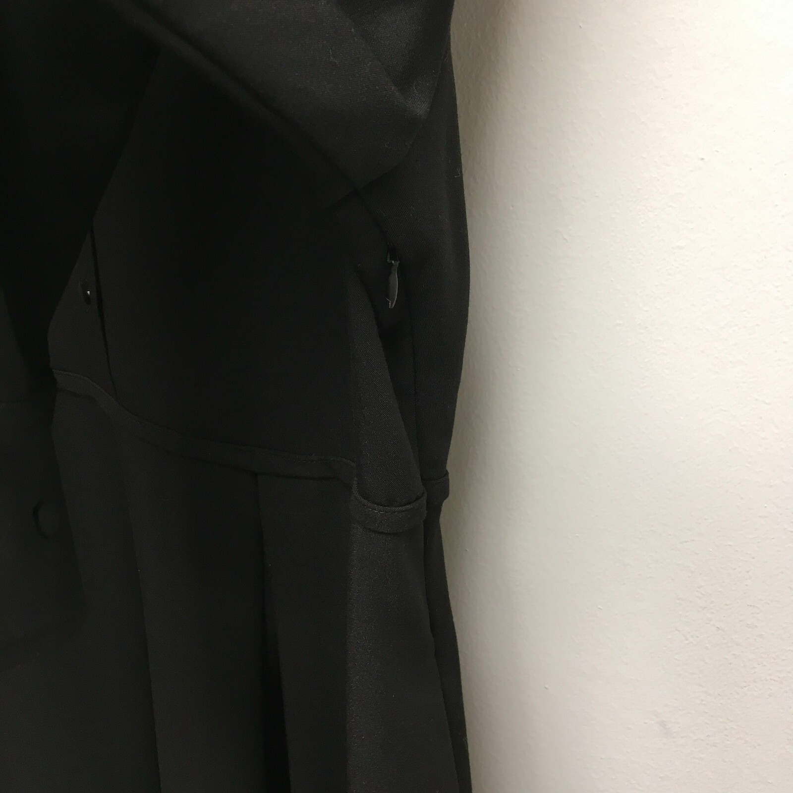 Pomander Place Womens Black Annalise Long Sleeve Stretch Pleated Mini Dress M