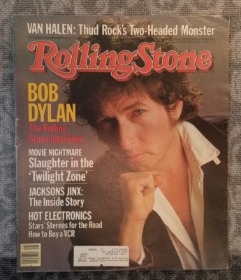 VINTAGE ROLLING STONE MAGAZINE BOB DYLAN JUNE 21ST 1984 NO 424 85C