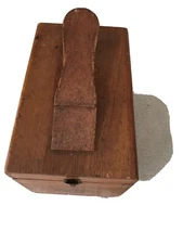 Vintage Esquire Shoe Valet De Luxe Shoe Shine Box Wood Dovetail Joints USA Made