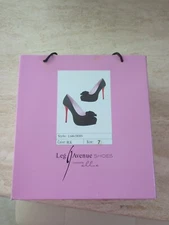 Leg Avenue Black Pump w/Red Stiletto Heel New by Ellie Size 7