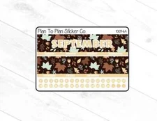1009-6C~~September 8.5X11 Monthly View Planner Stickers.
