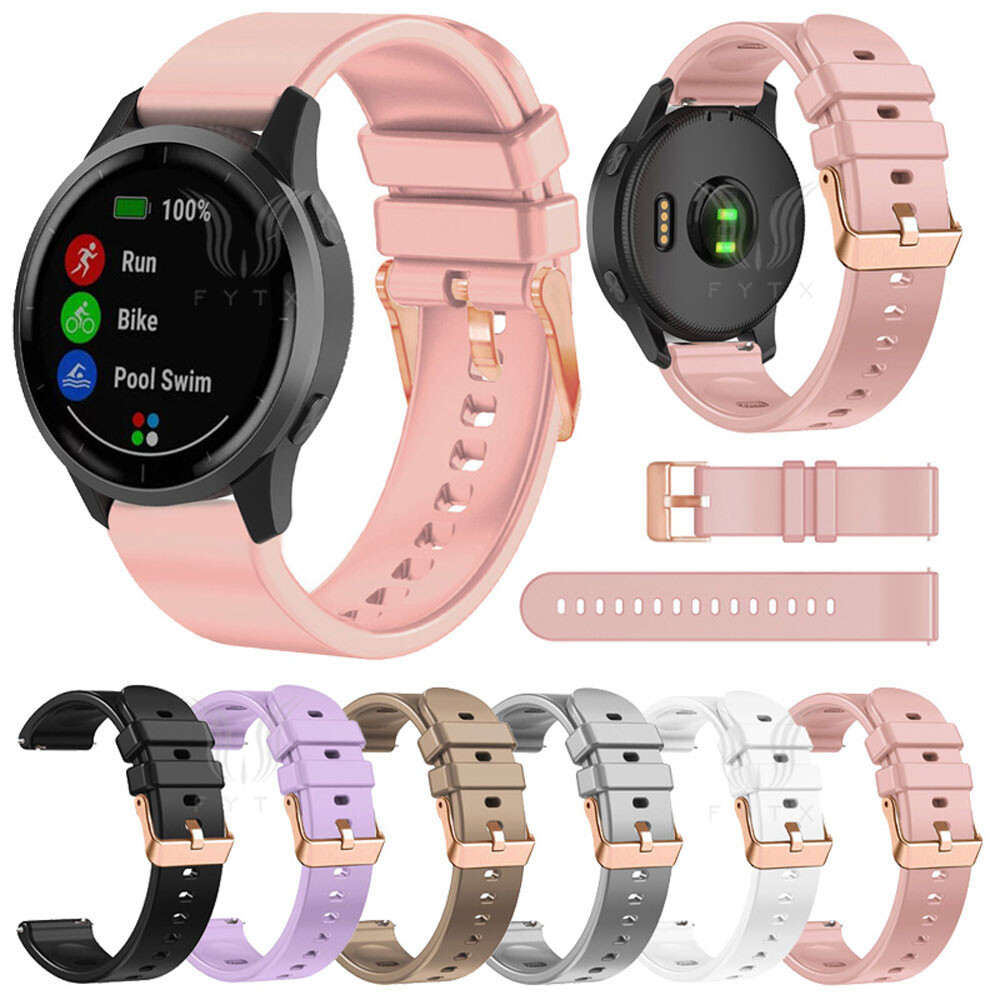 For Garmin Forerunner 245 645 55 Vivoactive Venu Silicone Watch Band  Strap