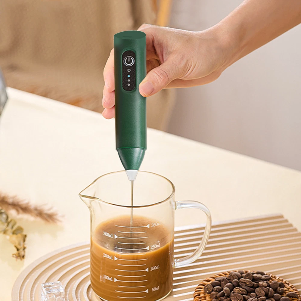 Milk Frother Handheld Electric Mixer Foam Maker for Coffee Whisk Drink 3 Speed