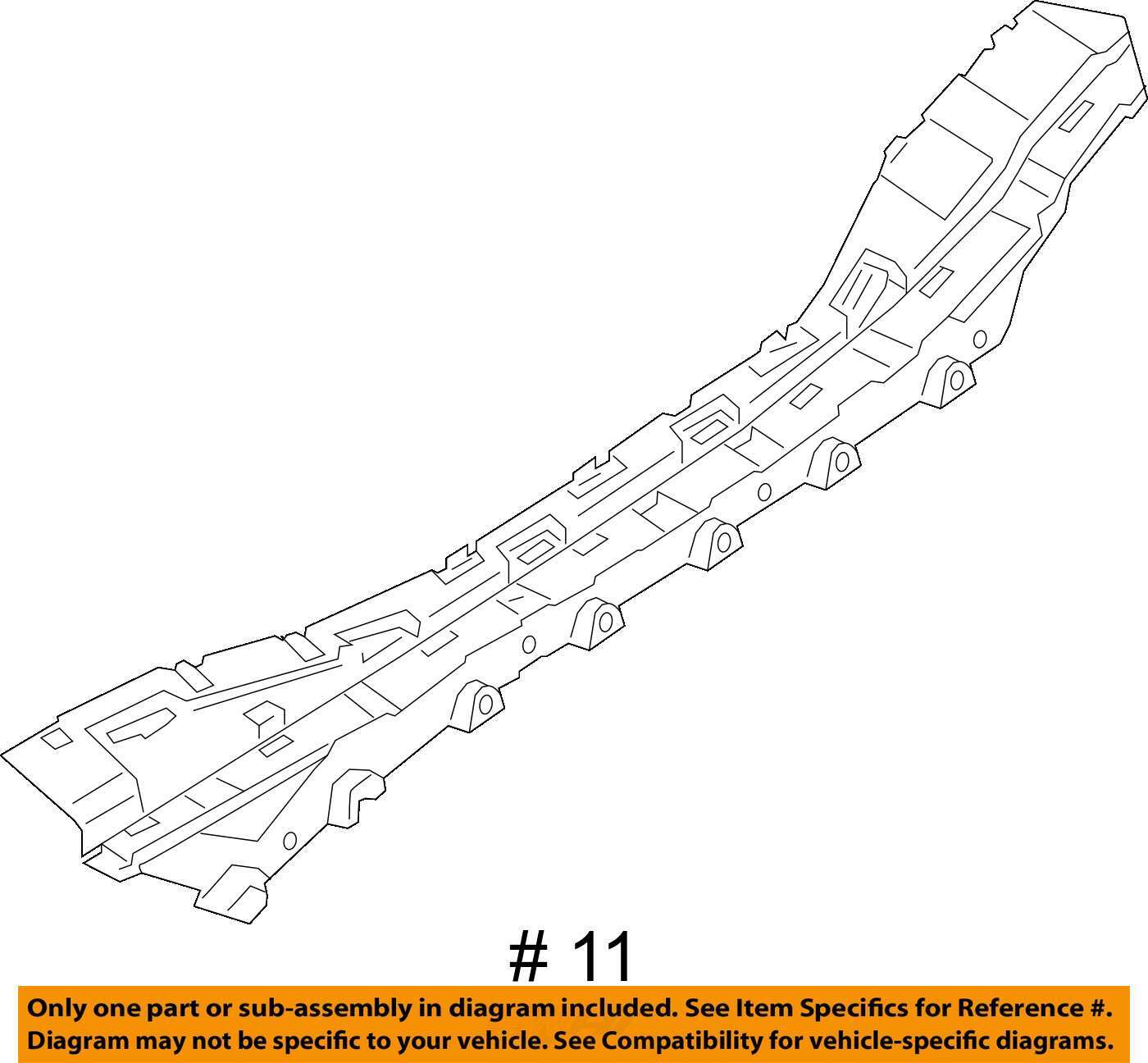 BMW i8 I12 Right Upper Side Skirt Bracket Assembly 7336374 2014 - 2020 OEM