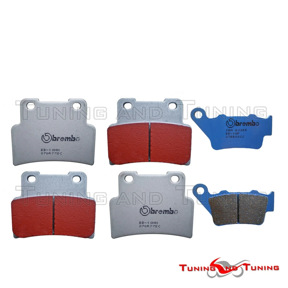 Plaquettes Avant SC+Arriere CC BREMBO POUR APRILIA SL SHIVER 750 2007-2008>2017 - Photo 1/1