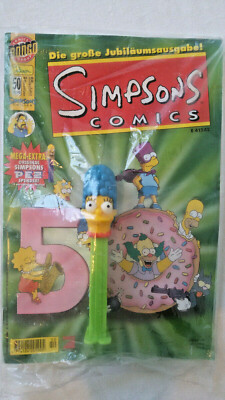 -NEU- SIMPSONS COMICS # 50 mit PEZ Spender MARGE OVP HAMMER RARES ORIGINAL 2000