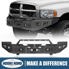 Front Bumper w/ Winch Plate Powder Coated Fit...