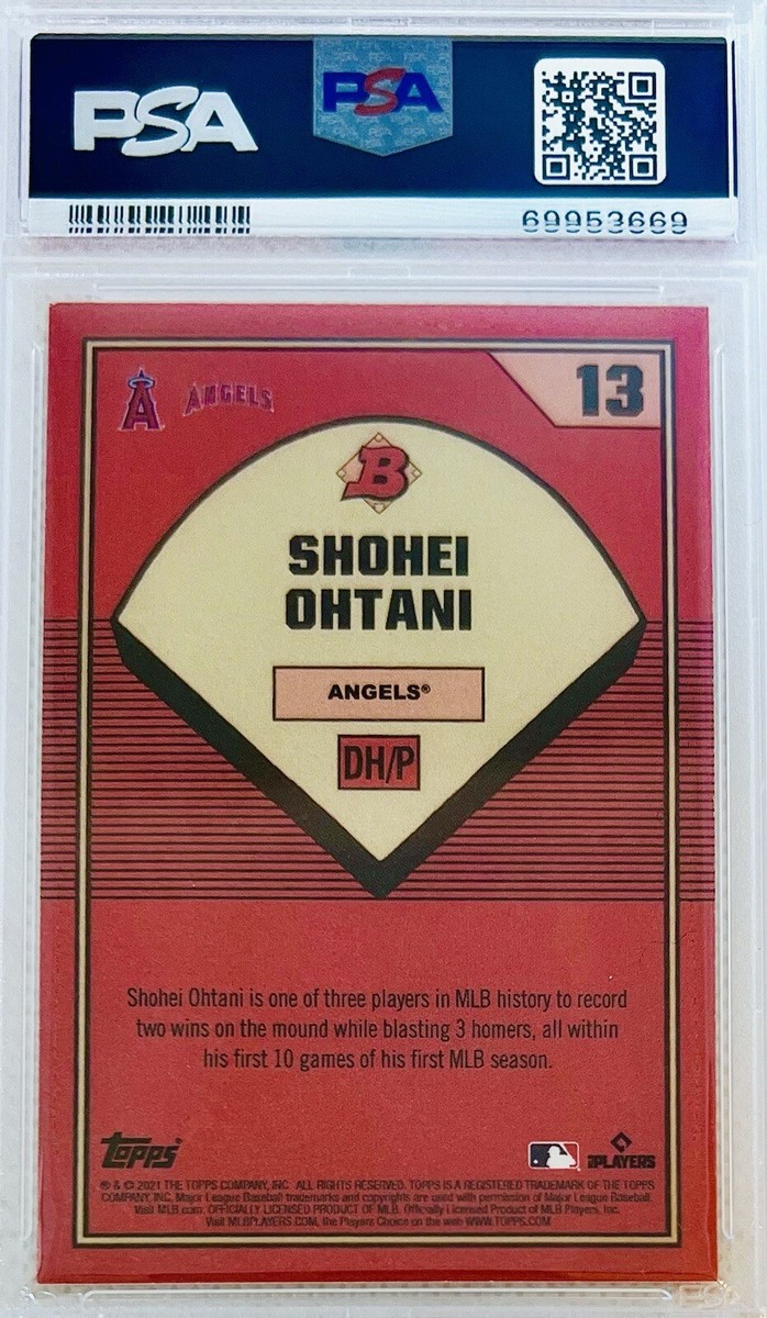 2021 Bowman X Keith Shore Shohei Ohtani #13 PSA 10 💎 '89 Griffey