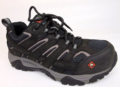 Merrell Moab Vertex Vent Comp Men's Safety Toe Work Sneakers Size 7.0 M, Black