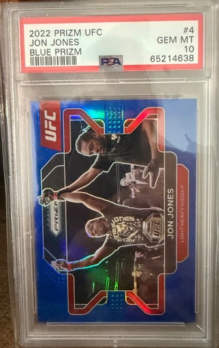 2022 Panini Prizm UFC - Jon Jones #4 Blue Prizm /199