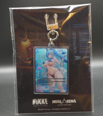 Helm Aqua Marine BT02 SPR Card Keychain Acrylic Nikke Nivel Arena