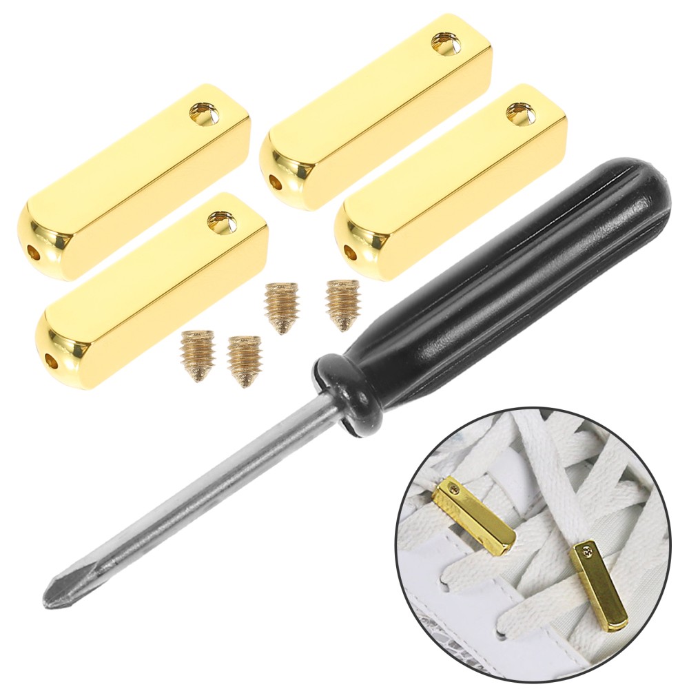 APL 1 Set Lacci Quadrilaterali Punte per Lacci (Orati) Fai da Te Lacci Testa