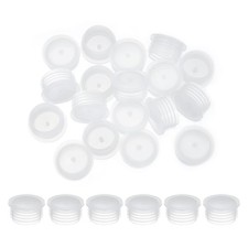 50Pcs 27mm/1.06" Plastic Salt and Pepper Shaker Stoppers Plug Replacement Clear