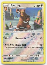 Pokemon Ursaring 172/236 Cosmic Eclipse Reverse Holo NM