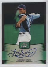 2012 Leaf Metal Draft Green 9/10 Lucas Sims #BA-LS1 Auto 2u6