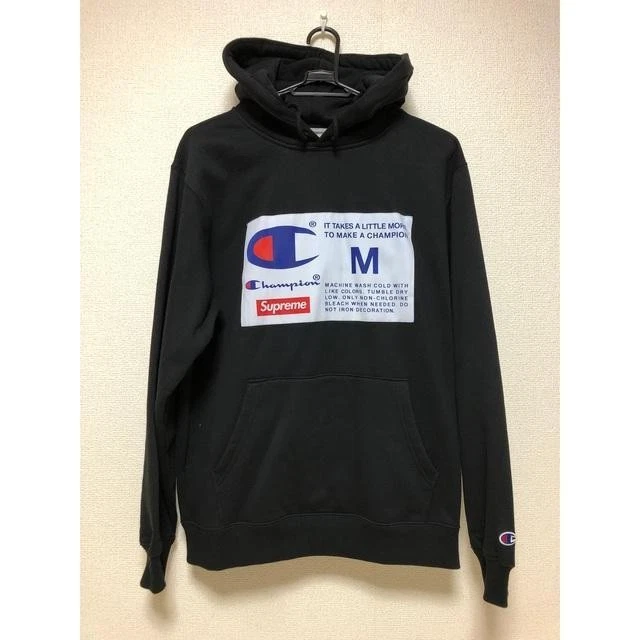 Sweat à capuche homme Supreme M Champion emblématique streetwear rare limité