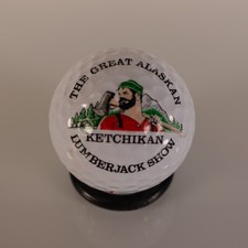Logo Golf Ball Collectors Ball Ketchikan The Great Alaskan Lumberjack Show