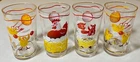 Lot of 4 Vintage Staley Feeds 5" Advertising Juice Glasses by Federal Glass
