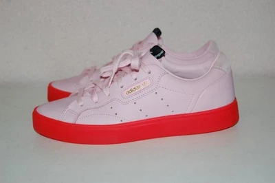 adidas Sleek Leder Diva Pink mit Rote Sohle in gr. 38 - Bild 1 von 4