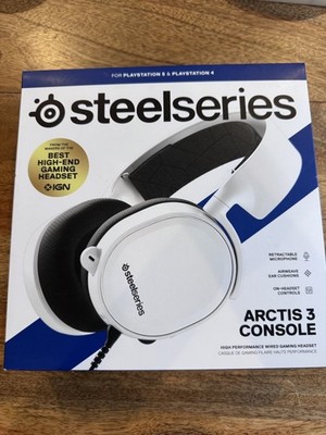 SteelSeries Arctis 3 Console Wired Gaming Headset - White 3.5mm