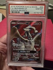 2018 Pokemon Sun & Moon: Dragon Majesty Reshiram GX #65/70 PSA 10 on eBay