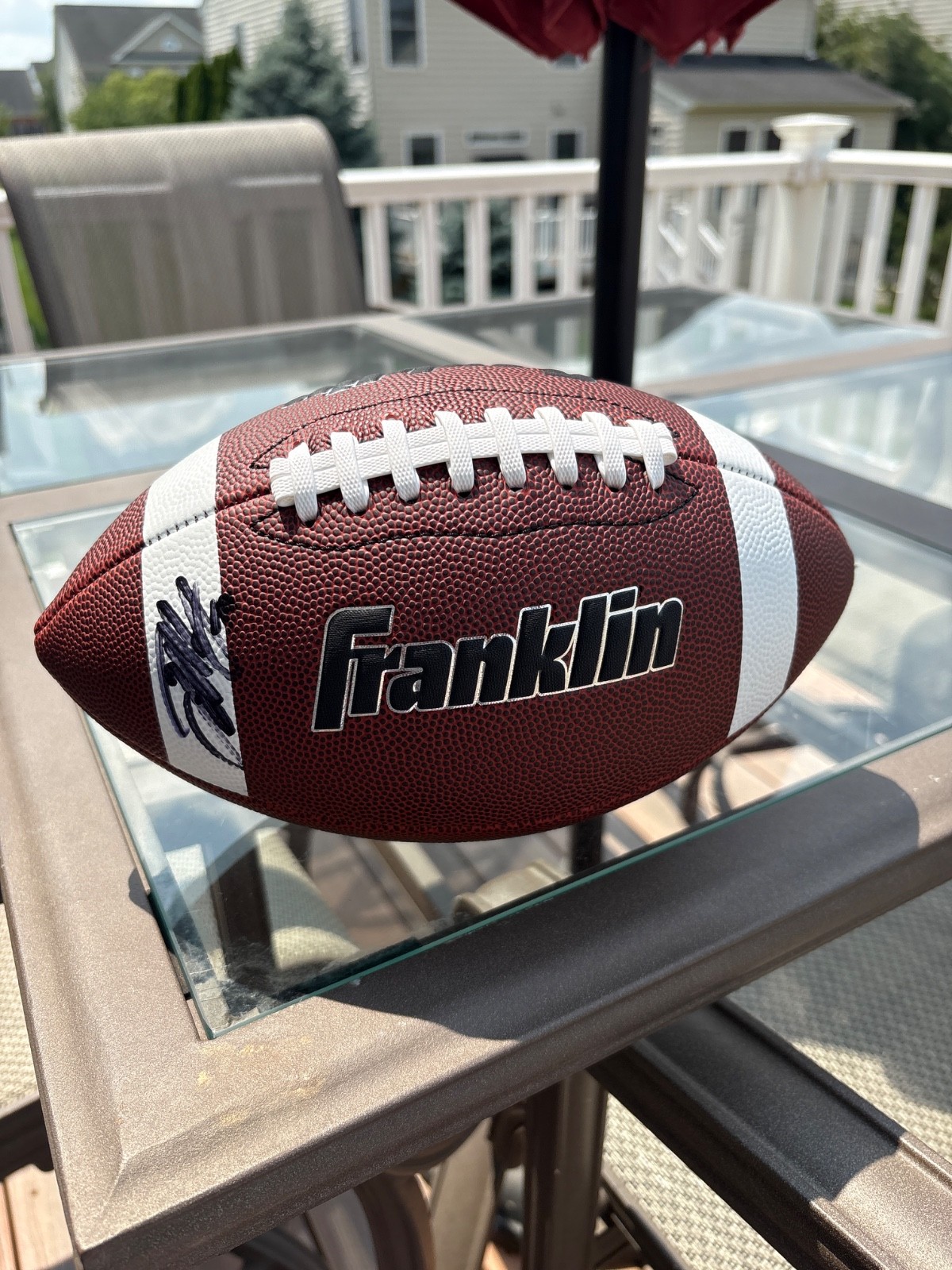 Autographed Stefon Diggs signed football