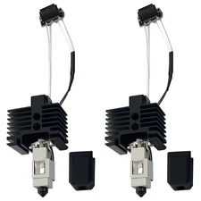 2PCS P1P/P1S Hotend 0.4mm Ceramic Assembled Extruder Printhead Kit for Bambu ...