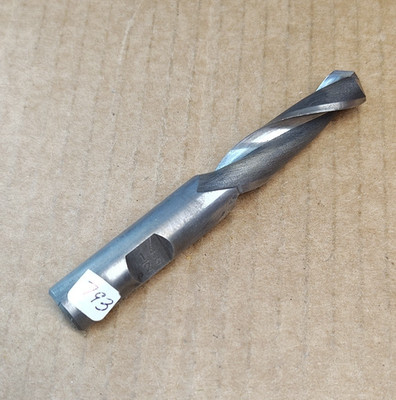 1/2'' 2-Flute, Twist Drill, End Mill, 3/8'' Shank, 4'' OAL, MELIN TOOL