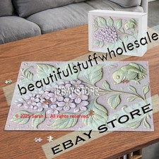 1000 piece jigsaw puzzle Bird Lilac Garden cottage floral