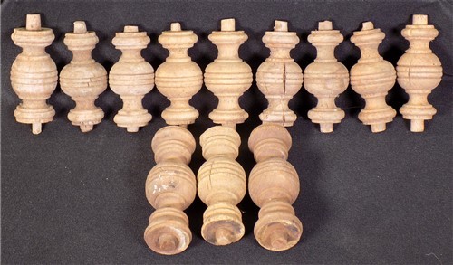 Lot Wood Spindles, Architectural Salvage Fretwork Furniture House Trim Vintage X