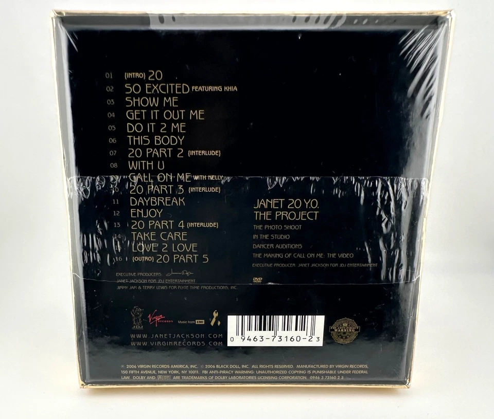 20 Y.O. by Janet Jackson [ NEW Special Collector's Ed. CD BOX DVD Booklet Hype ] - Image 3 of 4