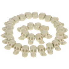 50 Pcs Halloween Plastic Skull Heads Mini Skulls for Crafts Tiny